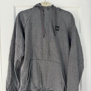 Under Armour Rival Fleece Full Zip Hoodie Heather Gray Men’s XL